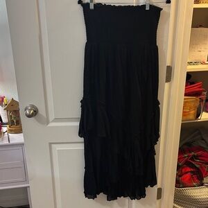 Elegant Black Women's convertible Skirt and dress